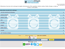Tablet Screenshot of canastasderegalointernacionales.com